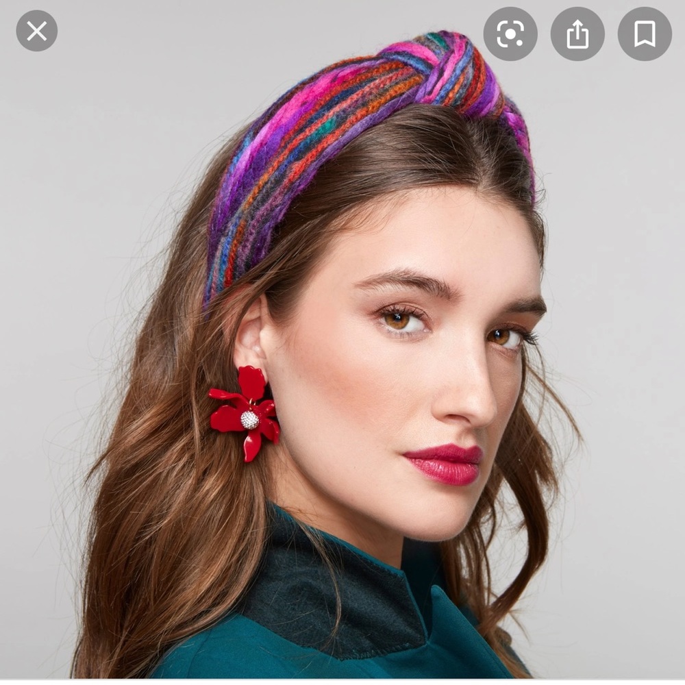 Lele Sadoughi mixed yarn headband NEW